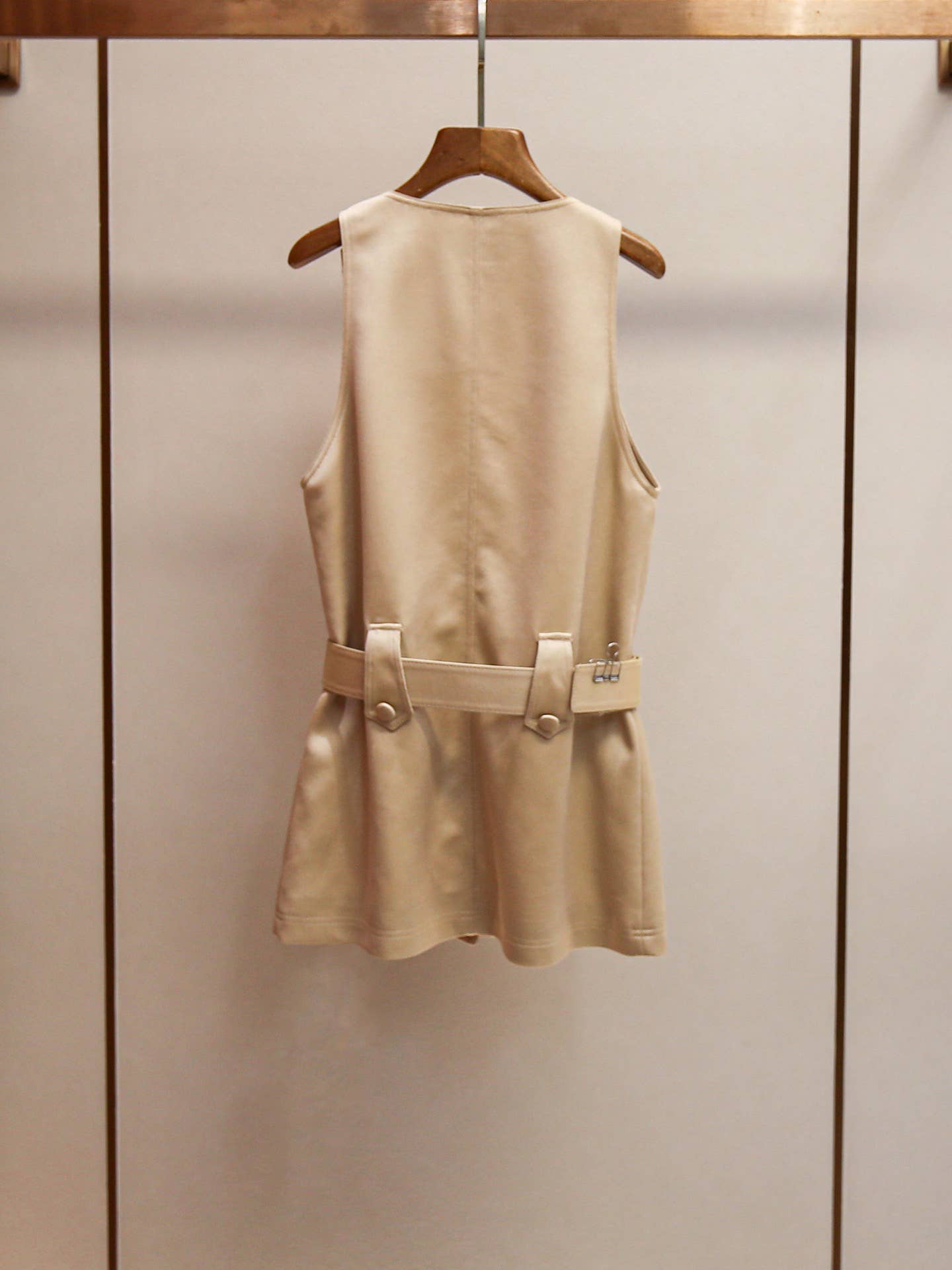 Pendant Detail Sleeveless Mini Dress